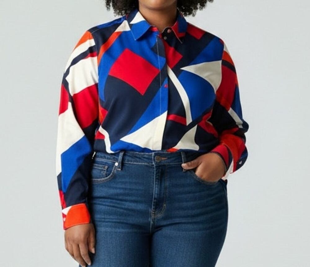 Lauren Ralph Lauren Women's Plus Size Button-Up Shirt